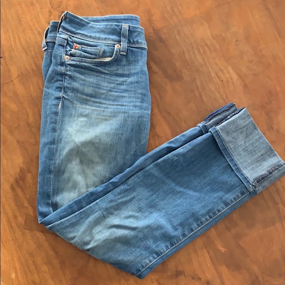 Hudson Causeway lightwash cropped jeans with cuff - Picture 2 of 4